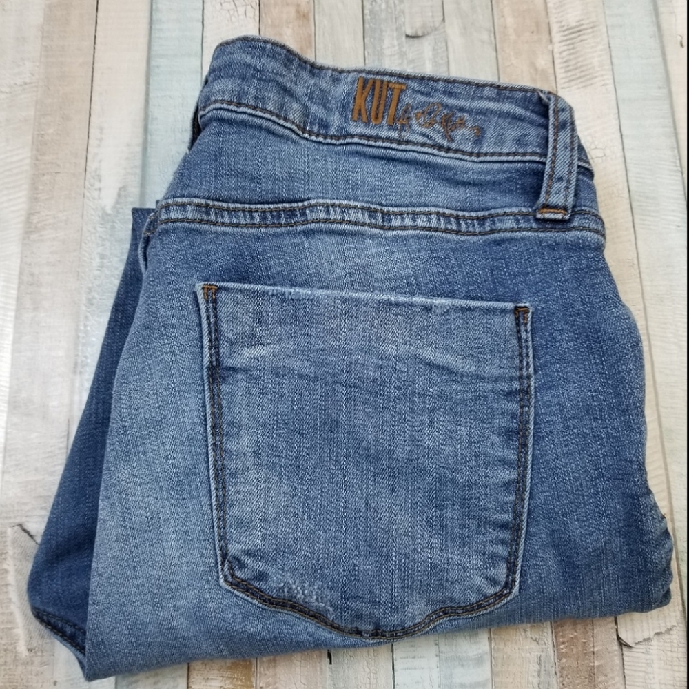 Kut From the Kloth Abigail Crop Straight Leg Jeans